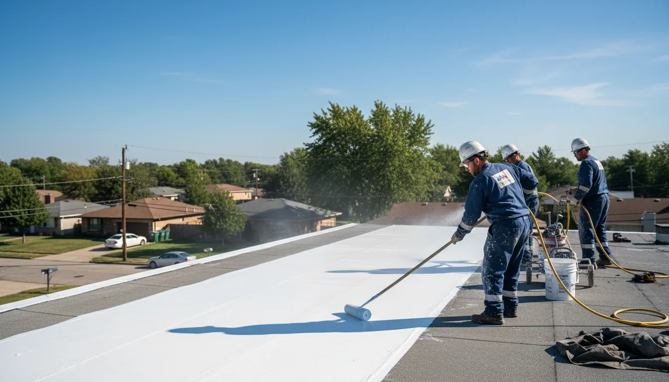 Commercial roof coating in Montgomery, LA near me